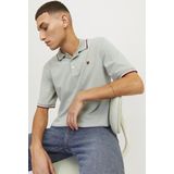 T-shirt - Mélange - Katoen - Polokraag - Regular Fit