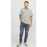 T-shirt - Mélange - Katoen - Polokraag - Regular Fit