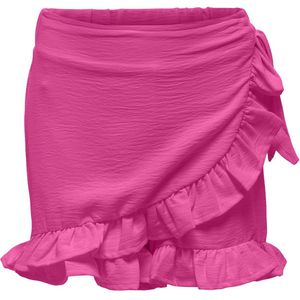 ONLY KOGMETTE WRAP SKORT WVN NOOS Meisjes Broek - Raspberry Rose - Maat 146