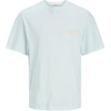 Jack Jones Heren T-shirt JORNOTO Ronde Hals Lichtblauw