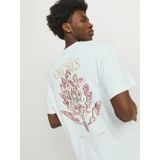 Jack Jones Heren T-shirt JORNOTO Ronde Hals Lichtblauw