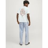 Jack Jones Heren T-shirt JORNOTO Ronde Hals Lichtblauw