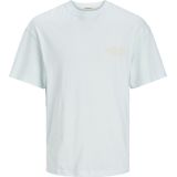 Jack Jones Heren T-shirt JORNOTO Ronde Hals Lichtblauw