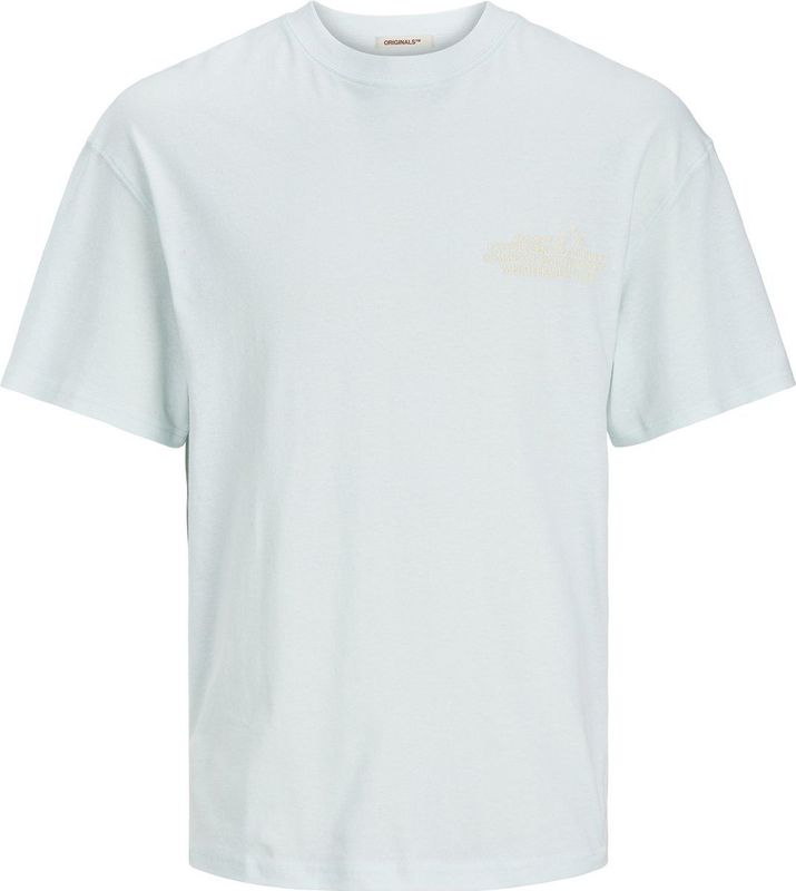 Jack Jones Heren T-shirt JORNOTO Ronde Hals Lichtblauw