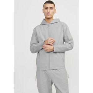 Sweatvest - Mélange - Sweatstof - Capuchon - Normale Pasvorm