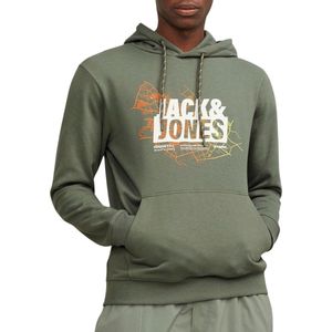 Jack & Jones - Hoodie - Zwart - Katoen
