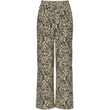 PIECES - Bedrukte Broek - Multicolor - Viscose - Dierenprint