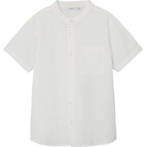 Overhemd - Lichtblauw - 50% LENZING™ ECOVERO™ Viscose, 35% Katoen, 15% Linnen