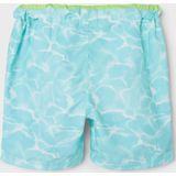 Name It - NKMZAGLO - Zwemshort - Blauw - Waterprint