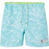 Name It - NKMZAGLO - Zwemshort - Blauw - Waterprint