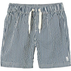 Name It Jongens zwemshort kinderen nkmzeer gestreept donkerblauw/wit