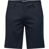 Chino Shorts - Blauw - Katoen - Standaard Pasvorm