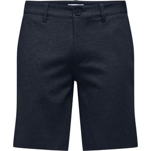 Chino Shorts - Blauw - Katoen - Standaard Pasvorm