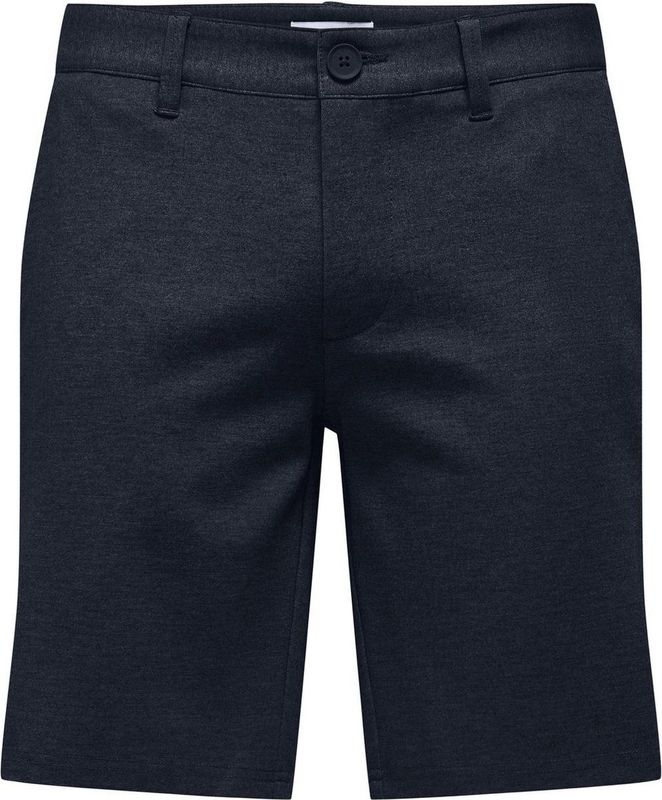 Chino Shorts - Blauw - Katoen - Standaard Pasvorm