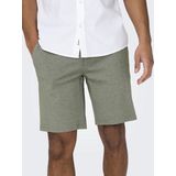 Only & Sons Onsmark 0209 melange shorts noos olijf