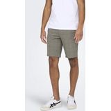 Only & Sons Broek Onsmark 0209 Check Shorts Noos 22028248 Chinchilla Mannen