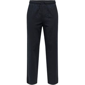 Sportbroeken - Dark Navy - Bovenmateriaal 75% - Loose Fit - Enkellang