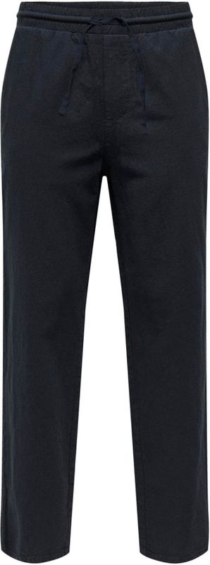 Sportbroeken - Dark Navy - Bovenmateriaal 75% - Loose Fit - Enkellang