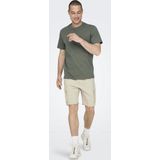 ONLY&SONS - ONSSINUS CARGO 0007 COT LIN SHORTS - Heren - Bermuda shorts