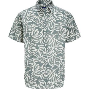 Jack & Jones - Overhemd - Bloemenprint - Korte Mouwen - Keperstof