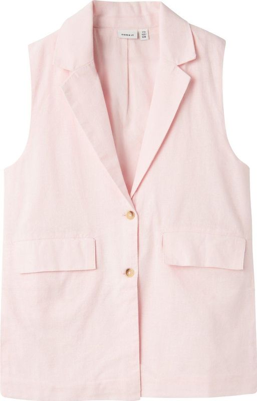 Gilet - Zonder Mouwen - Geweven Stof - Katoen - Klassieke Look