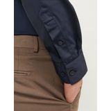 Dress Shirt - Poplin - Glanzend - Slim Fit - 75% Polyamide, 25% Elastaan