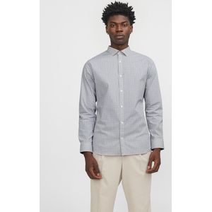 Jack & Jones - Herenoverhemd - Gedessineerd - Slim Fit - Lange Mouwen - Klassieke Kent Kraag
