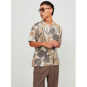 JPRBLAPALMA Resort Shirt S/S SN, Travertine/pasvorm: relaxed fit, M