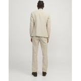 Blazer - Mélange - Linnen - Getailleerd Model - Knoopsluiting