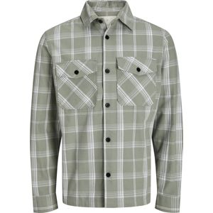 Jack & Jones - Overhemd - Blauw - Katoen - Lange Mouwen