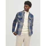 Jack & Jones - Overhemd - Blauw - Katoen - Comfort-Fit