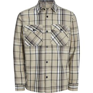 Jack & Jones JPRCCROY Spring Check Overshirt L/S SN, Velds van Rye/Checks: comfort fit, L