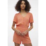 Vero Moda - Vmmenny V-neck Ss Playsuit - Roze - Dames