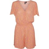 Vero Moda - Vmmenny V-neck Ss Playsuit - Roze - Dames