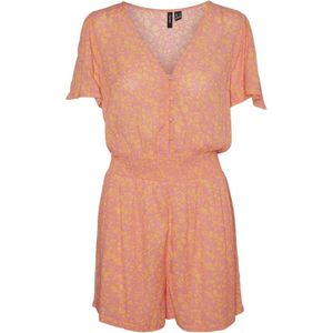 Vero Moda - Vmmenny V-neck Ss Playsuit - Roze - Dames
