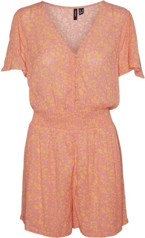 Vero Moda - Vmmenny V-neck Ss Playsuit - Roze - Dames