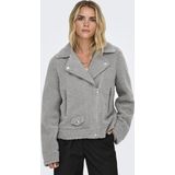 Only Jas Onlrio Teddy Biker Jacket Cc Otw 15322441 Thunderstorm Dames