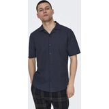 Onscaiden - Overhemd - Slim Fit - Resort Kraag - Korte Mouwen