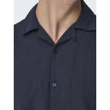 ONLY & SONS - ONSCAIDEN - Overhemd - Night Sky - Slim Fit - Katoen/Linnen