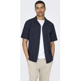 Onscaiden - Overhemd - Slim Fit - Resort Kraag - Korte Mouwen