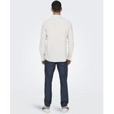 Overhemden - Chinchilla - Katoen/Linnen - Slim Fit - Knoopsluiting