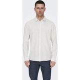 Overhemden - Chinchilla - Katoen/Linnen - Slim Fit - Knoopsluiting