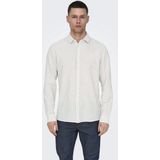 Overhemden - Chinchilla - Katoen/Linnen - Slim Fit - Knoopsluiting