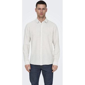 Overhemden - Chinchilla - Katoen/Linnen - Slim Fit - Knoopsluiting