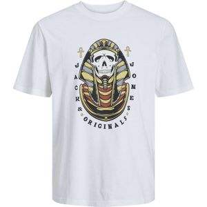 Jack Jones - Heren Tee SS Heavens Regular Fit Tee - Wit