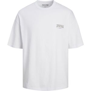 Jack Jones - Heren Tee SS Santorini Oversize Fit Tee - Wit