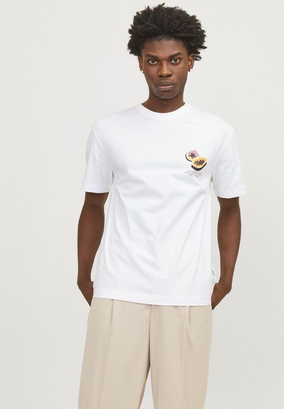 Jack & Jones - Jortampa Back Tee - T-shirt - Bright White