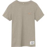T-shirt - Jersey - Knoop Detail - Regular Fit - O-hals - Korte Mouwen