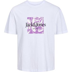JACK & JONES - T-shirt - Wit - Katoen - Korte Mouwen