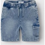 Jeans - Effen - Denim - Kort - Regular Fit